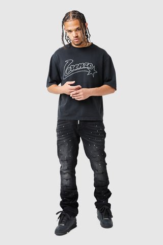 All Star Tee - Acid Wash Black