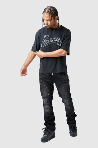 All Star Tee - Acid Wash Black