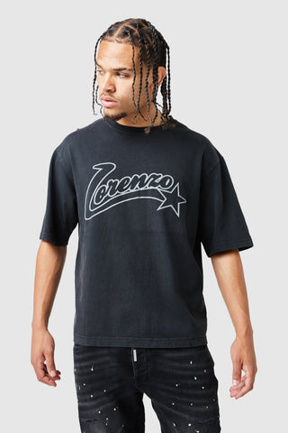 All Star Tee - Acid Wash Black