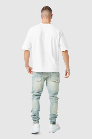 All Star Tee - White/Blue