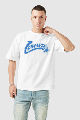 All Star Tee - White/Blue