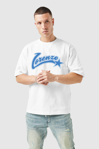 All Star Tee - White/Blue