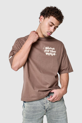 Shoot For The Stars Tee - Earthy Brown