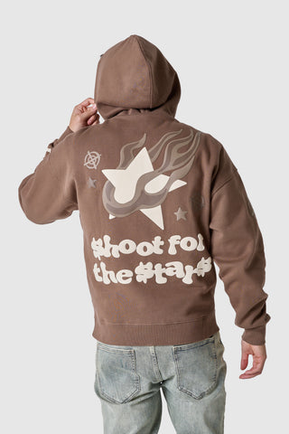 Shoot For The Stars Hood - Earthy Brown