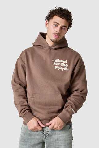 Shoot For The Stars Hood - Earthy Brown