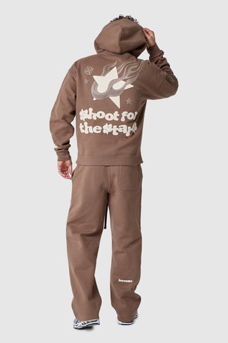 Shoot For The Stars Tracksuit - Earthy Brown