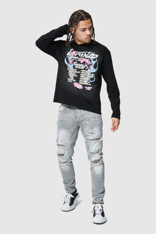 World Tour Long Sleeve Tee - Black