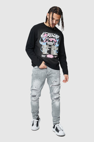 World Tour Long Sleeve Tee - Black