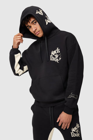 TOUGH LOVE HOOD - BLACK