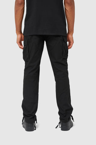 Pantaloni cargo volanti - nero