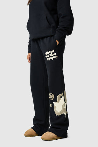 Womens Shoot For The Stars Jogger - Black