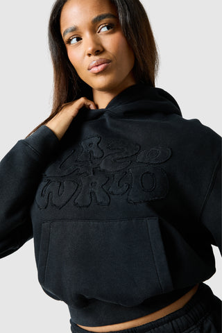 Womens Lrzo Wrld Applique Tracksuit - Black