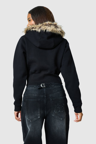 Womens Yasmin Hood - Black