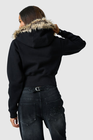 Womens Yasmin Hood - Black