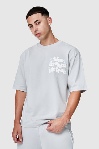 Dream Is Free 2.0 Tee - Light Grey