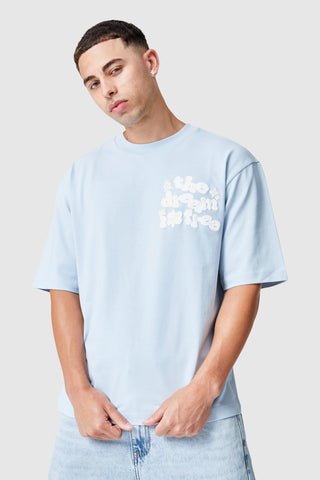 Dream Is Free 2.0 Tee - Dusty Blue