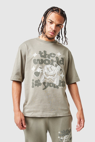 World Is Yours Tee - Green