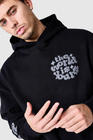 World Is Yours Hood 2.0 - Black
