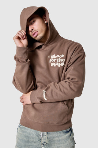 Shoot For The Stars Hood - Earthy Brown