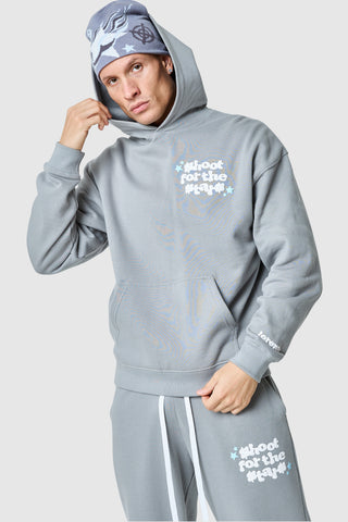 Shoot For The Stars Hood - Moon Grey