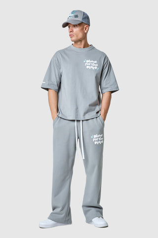 Shoot For The Stars Tee - Moon Grey