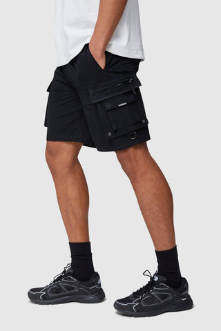 CONQUER CARGO SHORT- BLACK