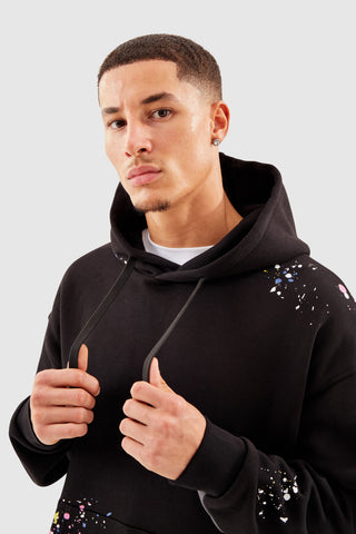 PAINT SMEAR TRACKSUIT - BLACK