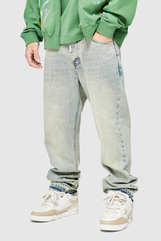 Rigid Straight Jean - Dune Blue