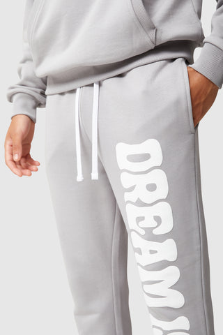 Dream Is Free Flared Jogger - Grey