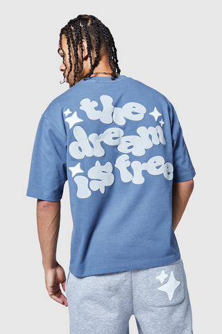 Dream Is Free 2.0 Tee - Petrol Blue