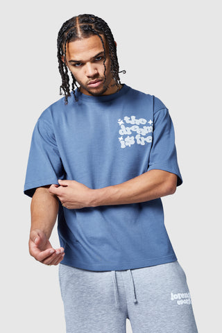 Dream Is Free 2.0 Tee - Petrol Blue