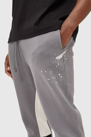 FLARED TONAL PAINT JOGGER - GREY