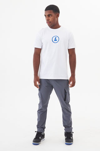 RAPIDE TEE - WHITE/BLUE