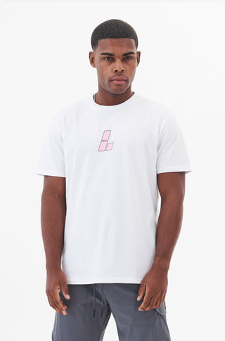 Vanquish T -tee - bianco/rosa